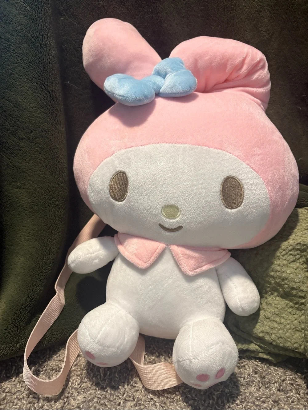 Sanrio Pink and White My Melody Plush Backpack